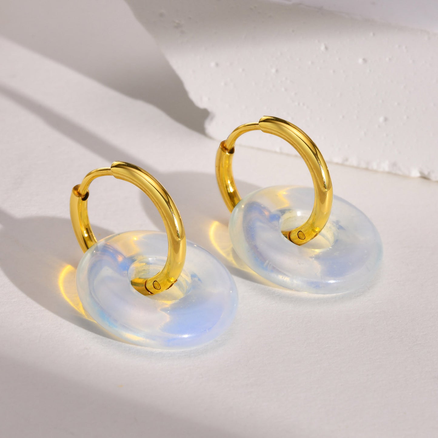 Fashion Round Drop Hoops