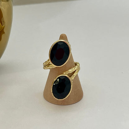 Black Stone Ring