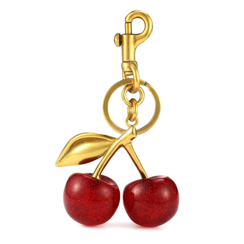 Cherry Key Ring/Metal Pendant