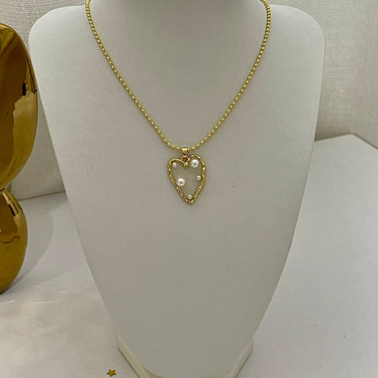 Pearl Heart Necklace